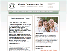 Tablet Screenshot of familyconnectionsiowa.com